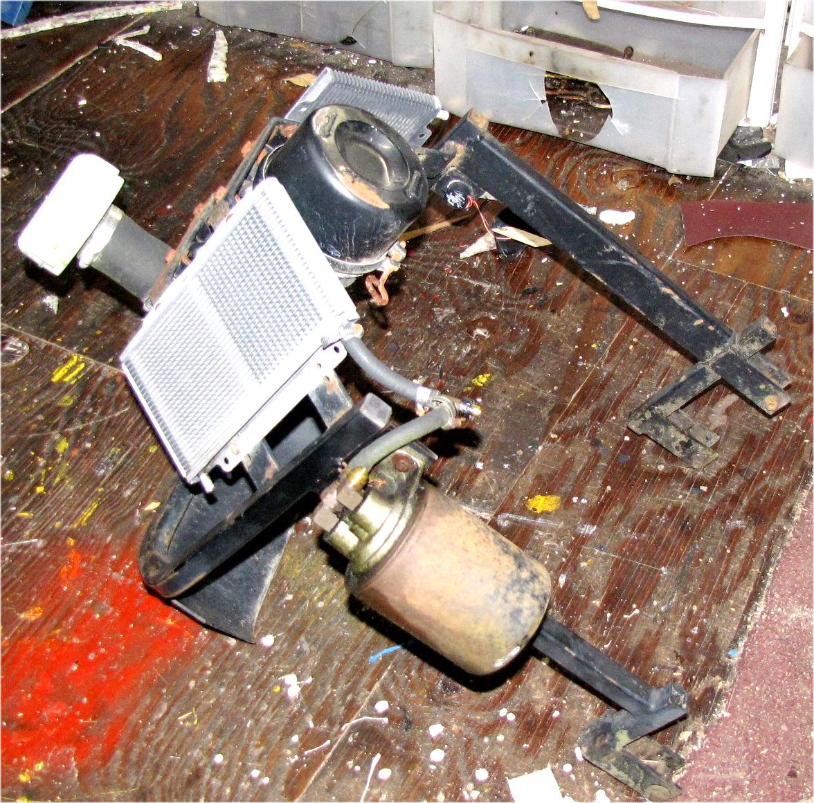 unknown Dixie Chopper FX2500 Gas hydraulic fluid cooler used tractor part