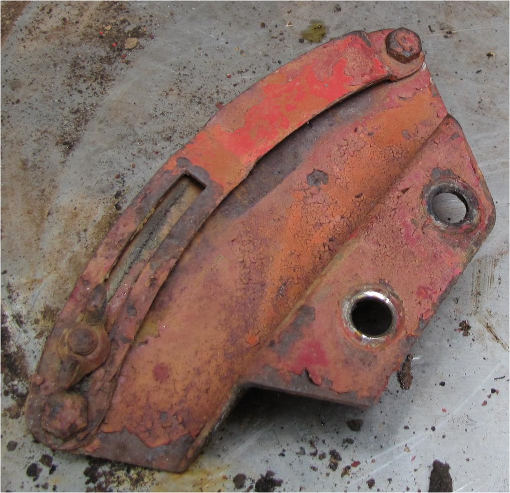 1960 Case International Harvester B275 Diesel 3 point Adjustment Lever Back Plate used tractor part