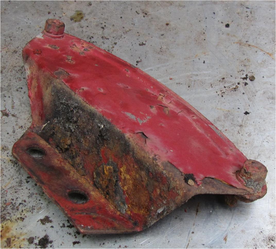 1960 Case International Harvester B275 Diesel 3 point Adjustment Lever Back Plate used tractor part