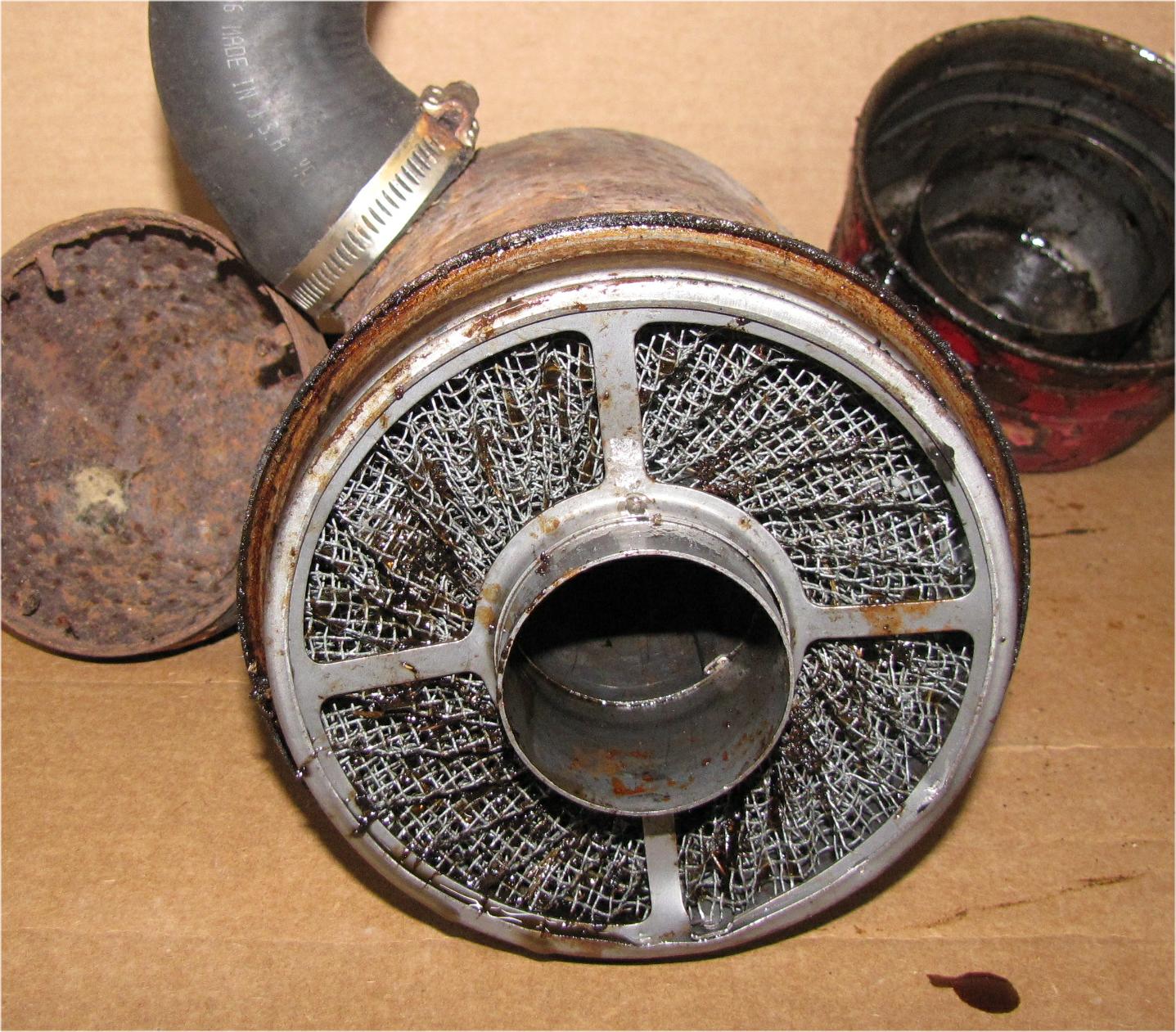 1960 Case International Harvester B275 Diesel Air Filter / Cleaner Canister used tractor part