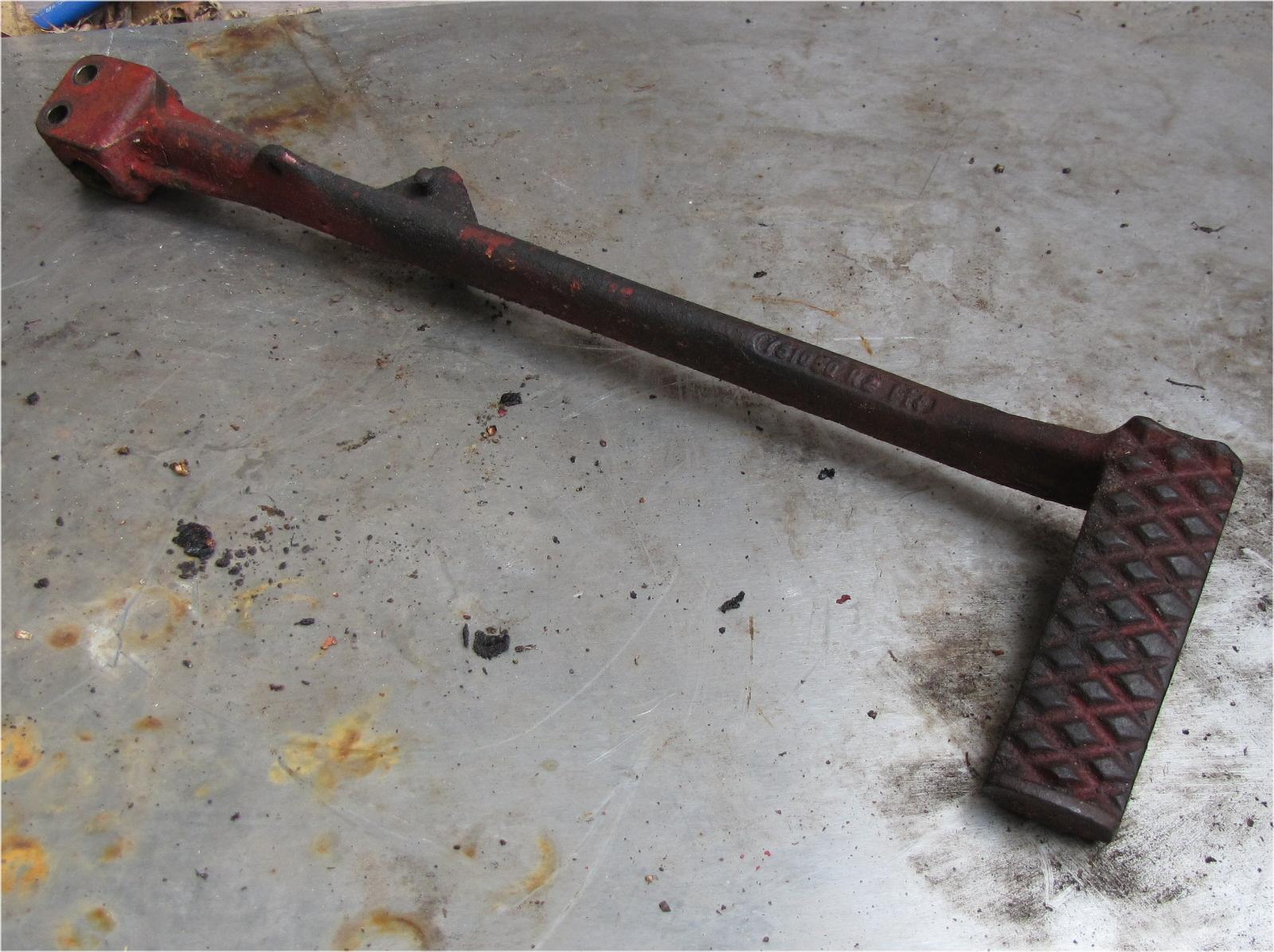 1960 Case International Harvester B275 Diesel Clutch Pedal used tractor part