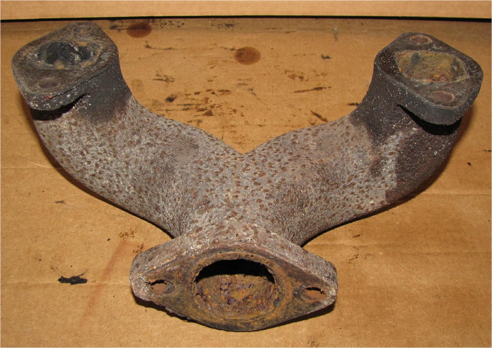 1960 Case International Harvester B275 Diesel Exhaust Manifold used tractor part