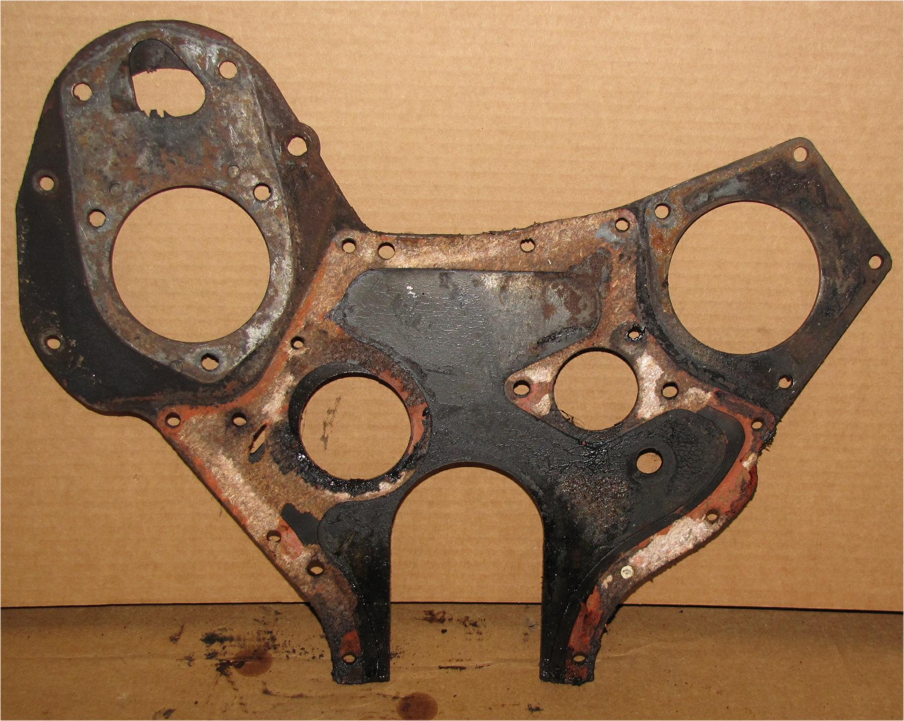 1960 Case International Harvester B275 Diesel Front Timing Cover BACK  plate used tractor part