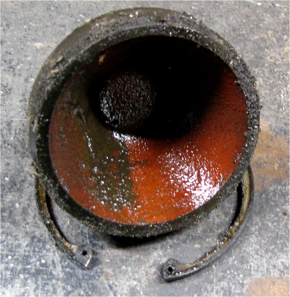 1960 Case International Harvester B275 Diesel Lower Transmission Shaft End Cap with Snap Ring used tractor part