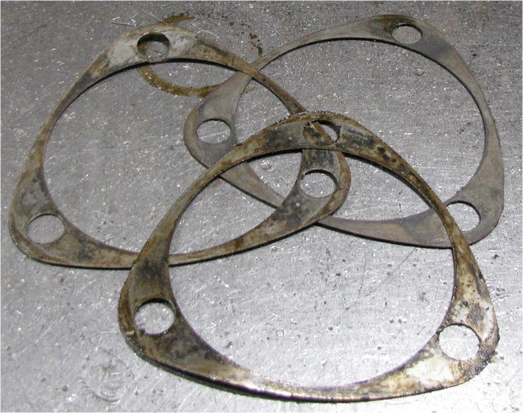 1960 Case International Harvester B275 Diesel Transmission Pinion Bearing Housing Shims used tractor part