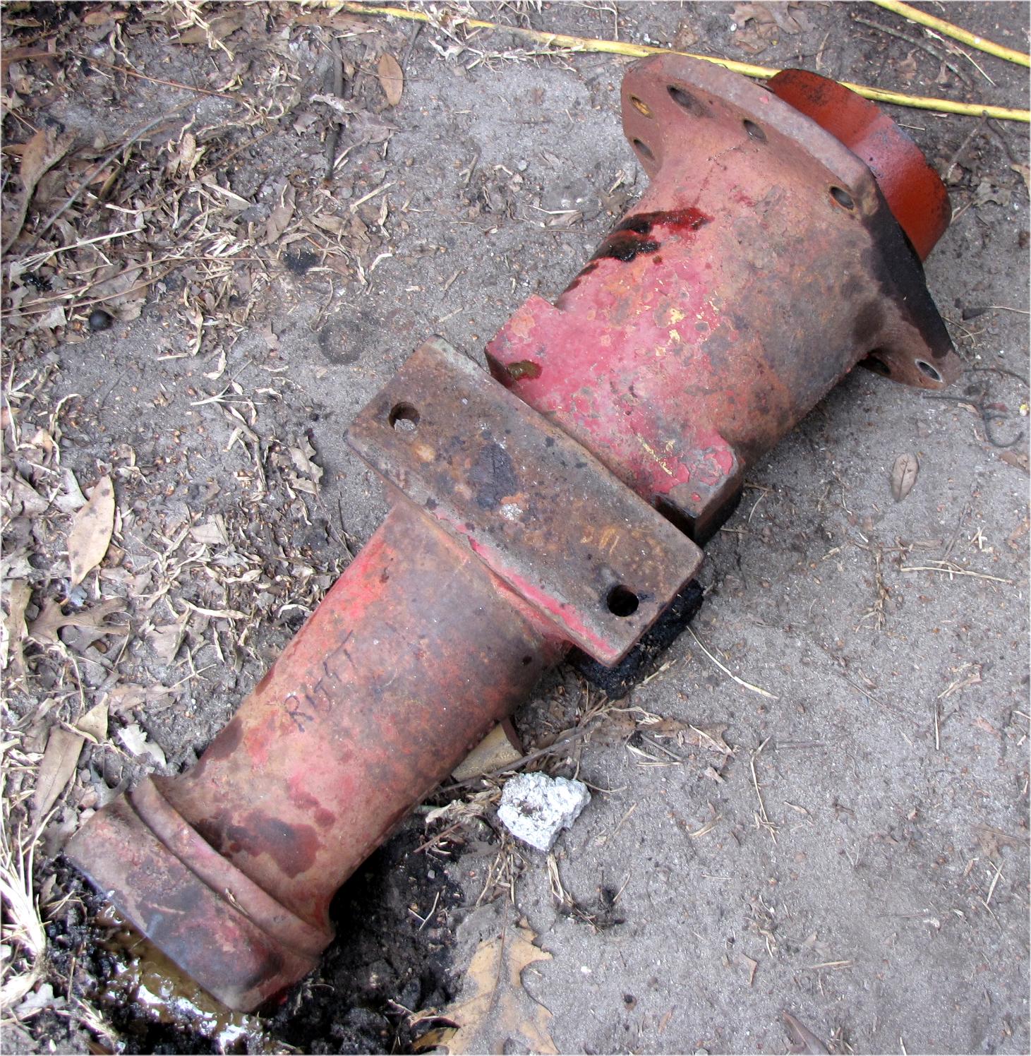 1960 Case International Harvester B275 Diesel Right Rear Axle Housing used tractor part