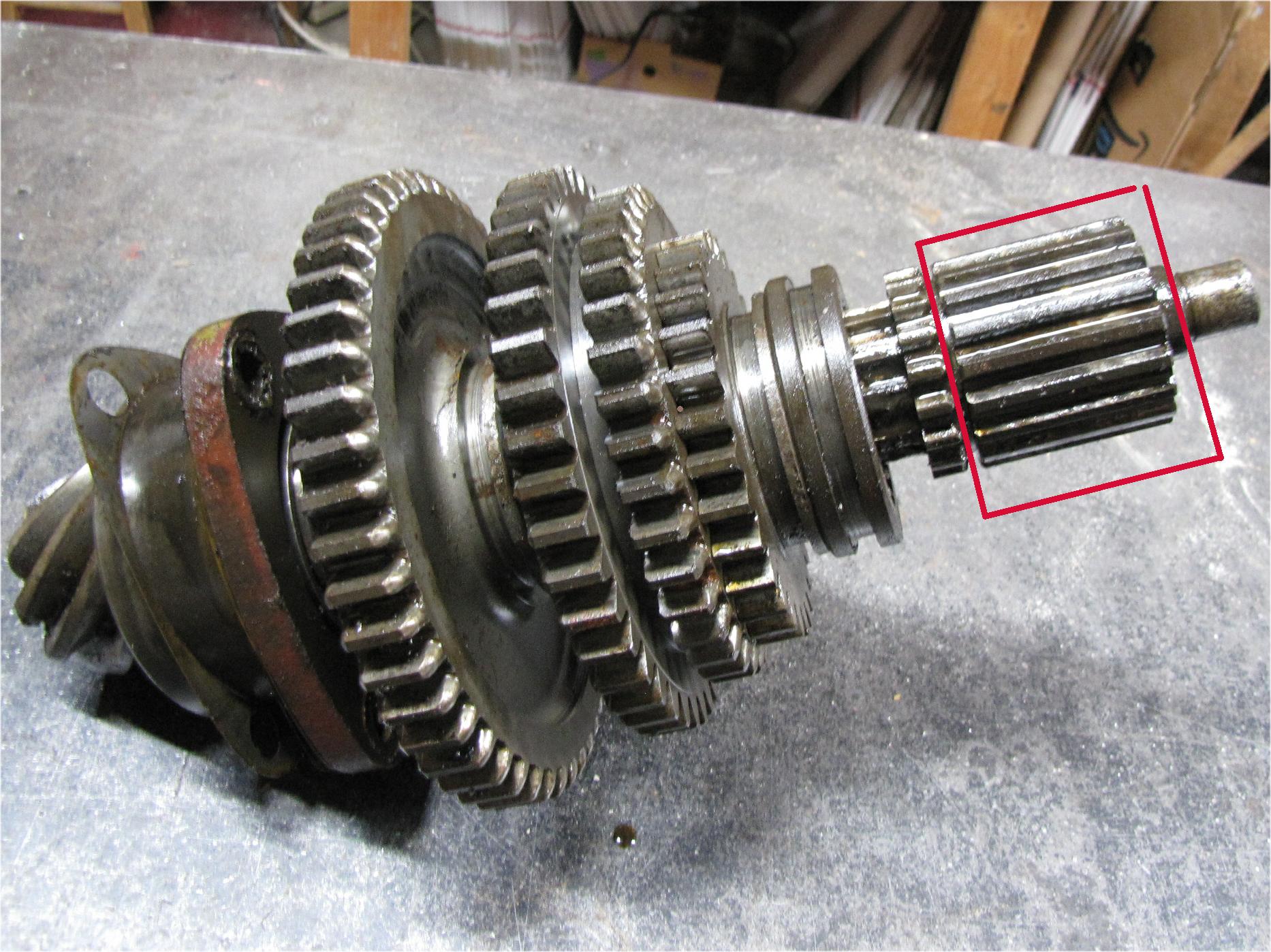 1960 Case International Harvester B275 Diesel Transmission Gear top gear used tractor part