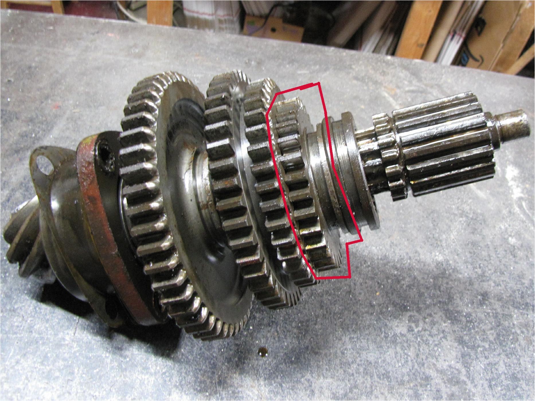 1960 Case International Harvester B275 Diesel Transmission Top Gear 3 used tractor part