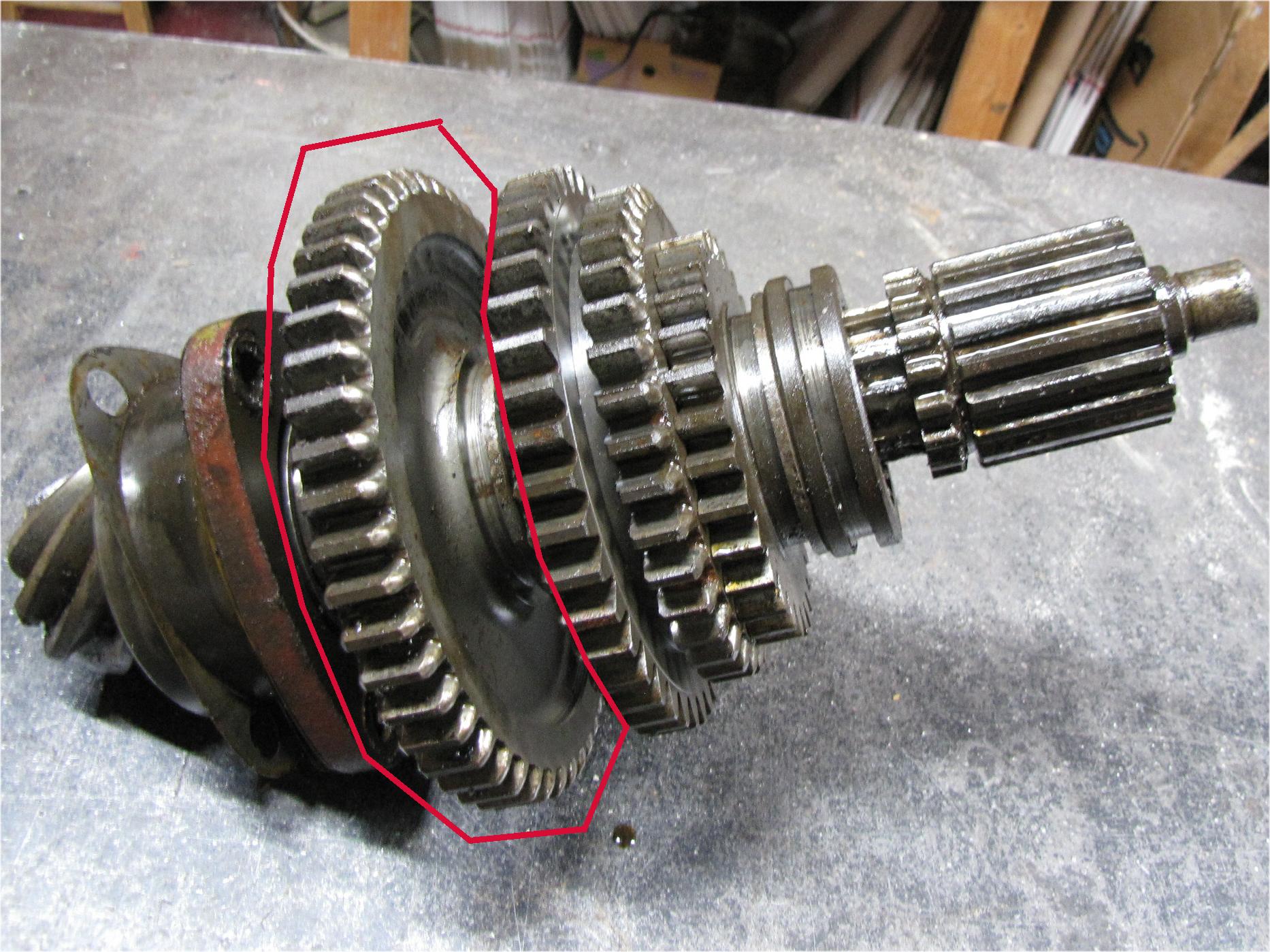 1960 Case International Harvester B275 Diesel Transmission Gear top gear 6 used tractor part