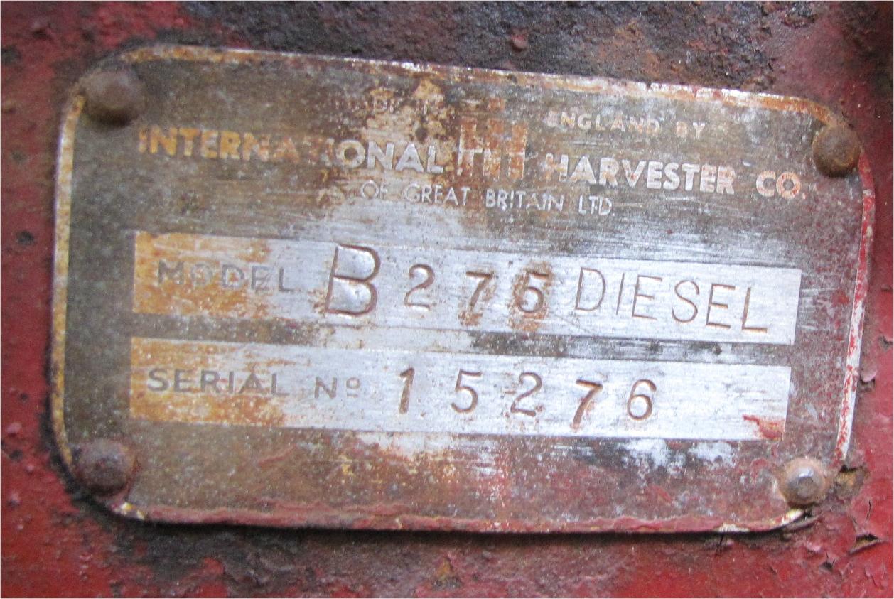 1960 Case International Harvester B275 tractor parts photo 2
