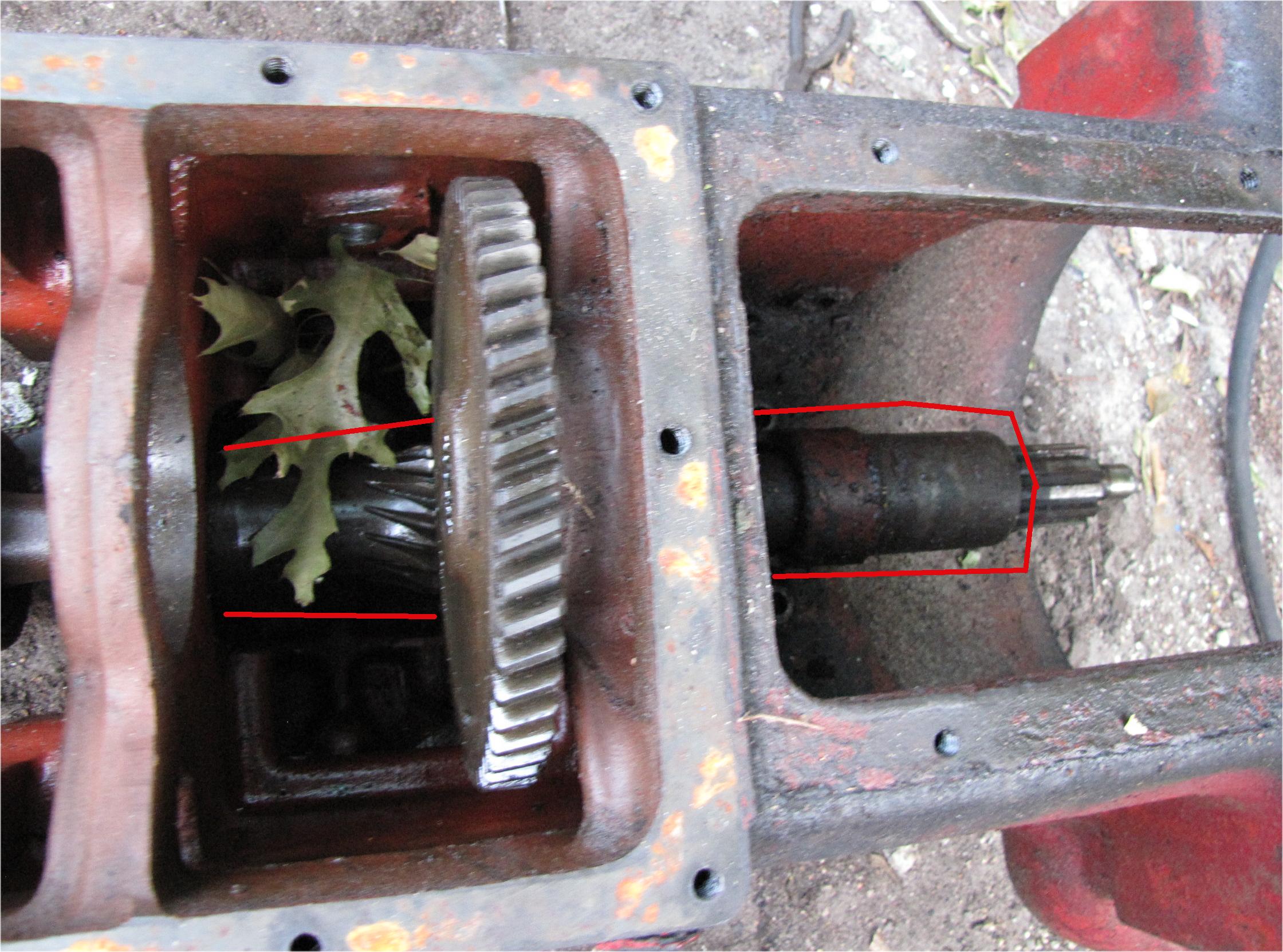 1960 Case International Harvester B275 Diesel Transmission Input Shaft Tube PTO Drive used tractor part