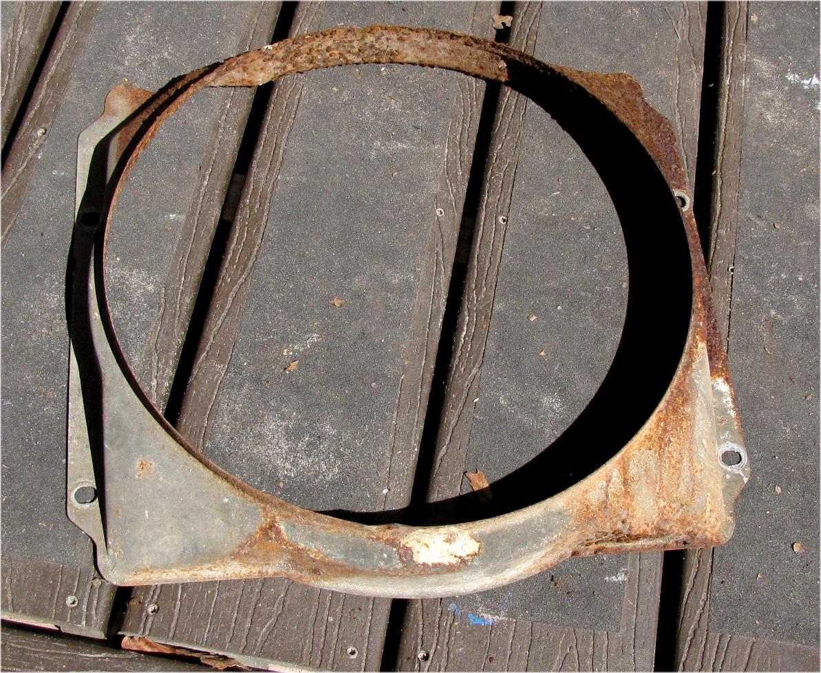 unknown Mitsubishi mt210 Diesel Radiator fan shroud used tractor part