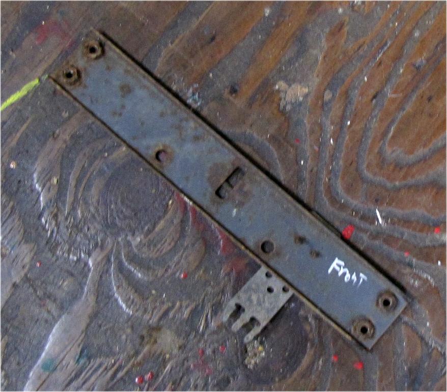 Mitsubishi MT210 tractor Front hood cross member hood latch used tractor part