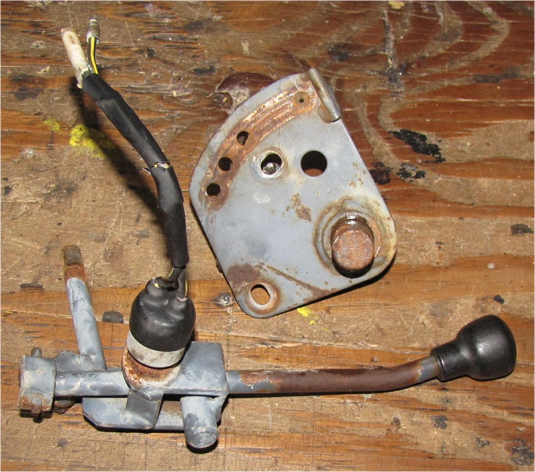 unknown Mitsubishi mt210 Diesel Lever with Switch from Rearend hi/low? used tractor part