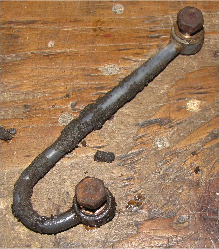 unknown Mitsubishi mt210 Diesel Hydraulic tube Small line on right side of transmission used tractor part