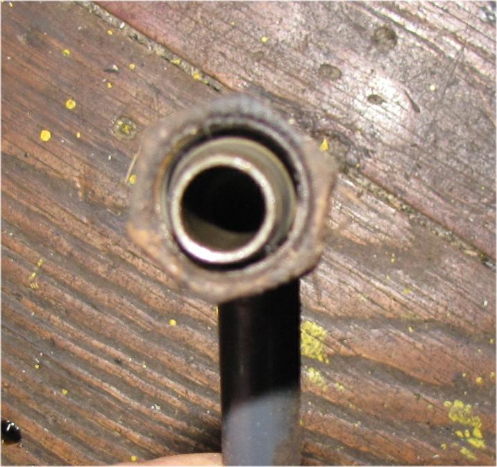 unknown Mitsubishi mt210 Diesel Hydraulic Line / tube Valve block to Steering Box right used tractor part
