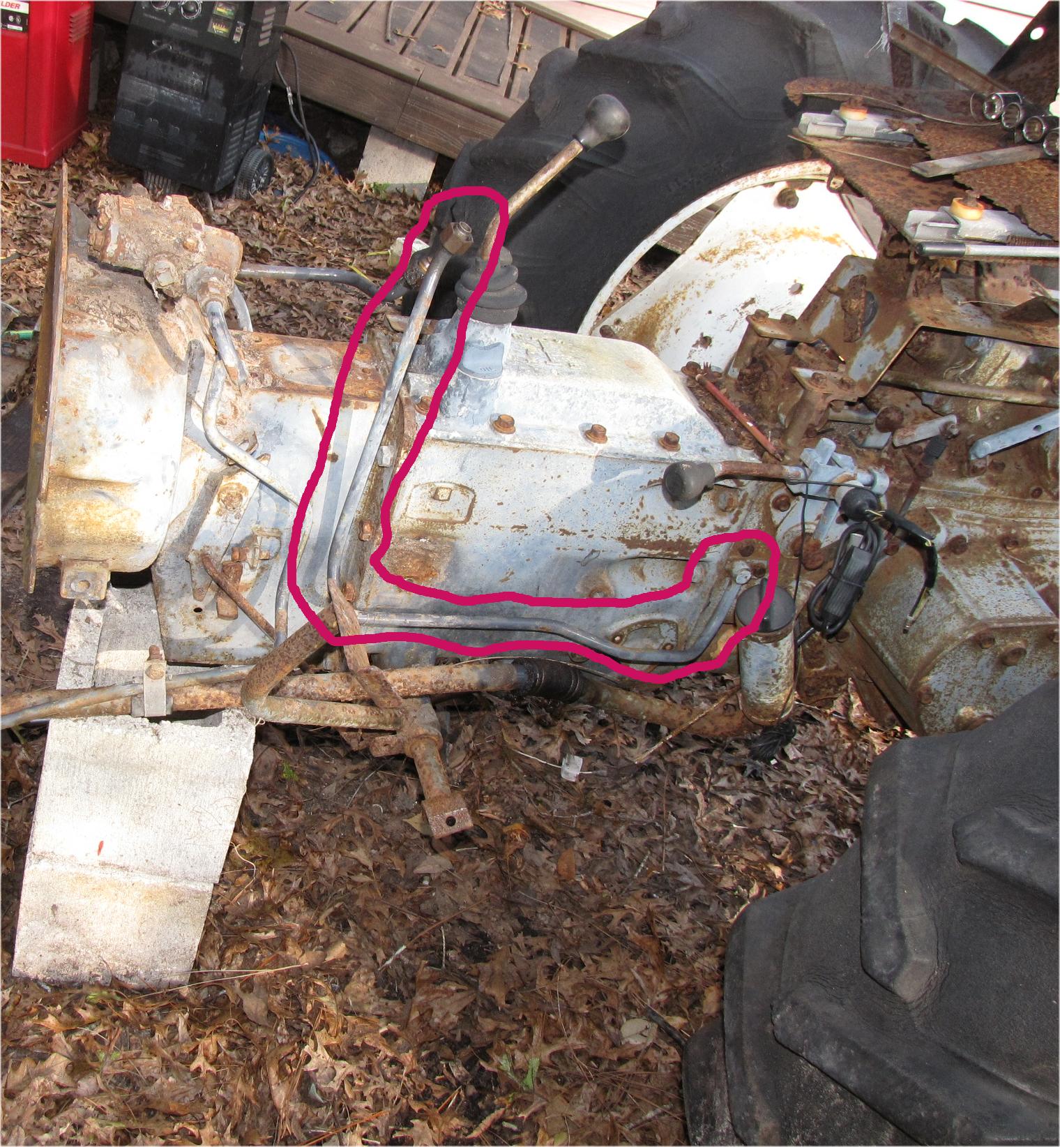 unknown Mitsubishi mt210 Diesel Hydraulic Line / tube Steering box to transmission left used tractor part