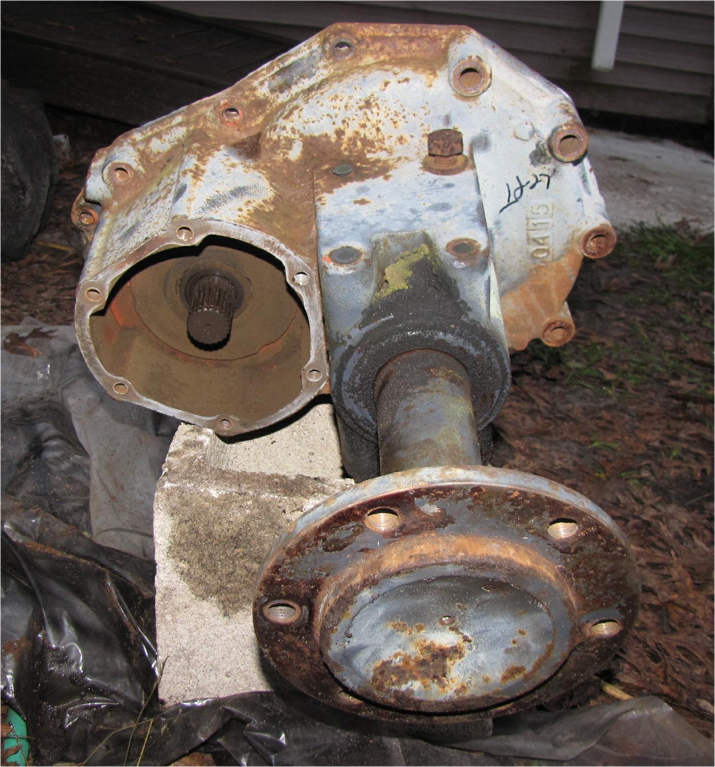 unknown Mitsubishi mt210 Diesel Left Rear Axle Housing with Axle, bearings, and Gears used tractor part