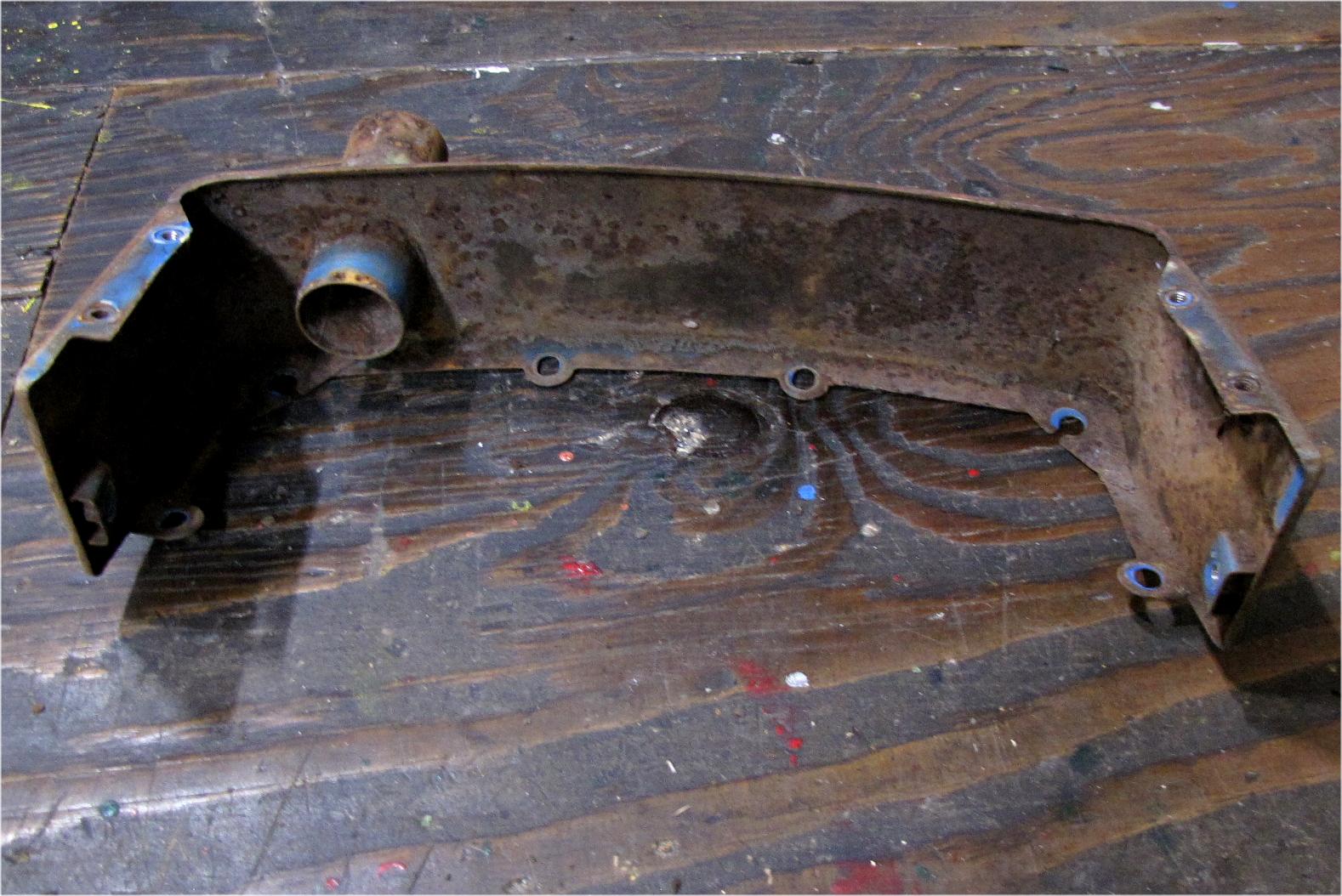 unknown Mitsubishi mt210 Diesel sheet metal between hood and dash used tractor part