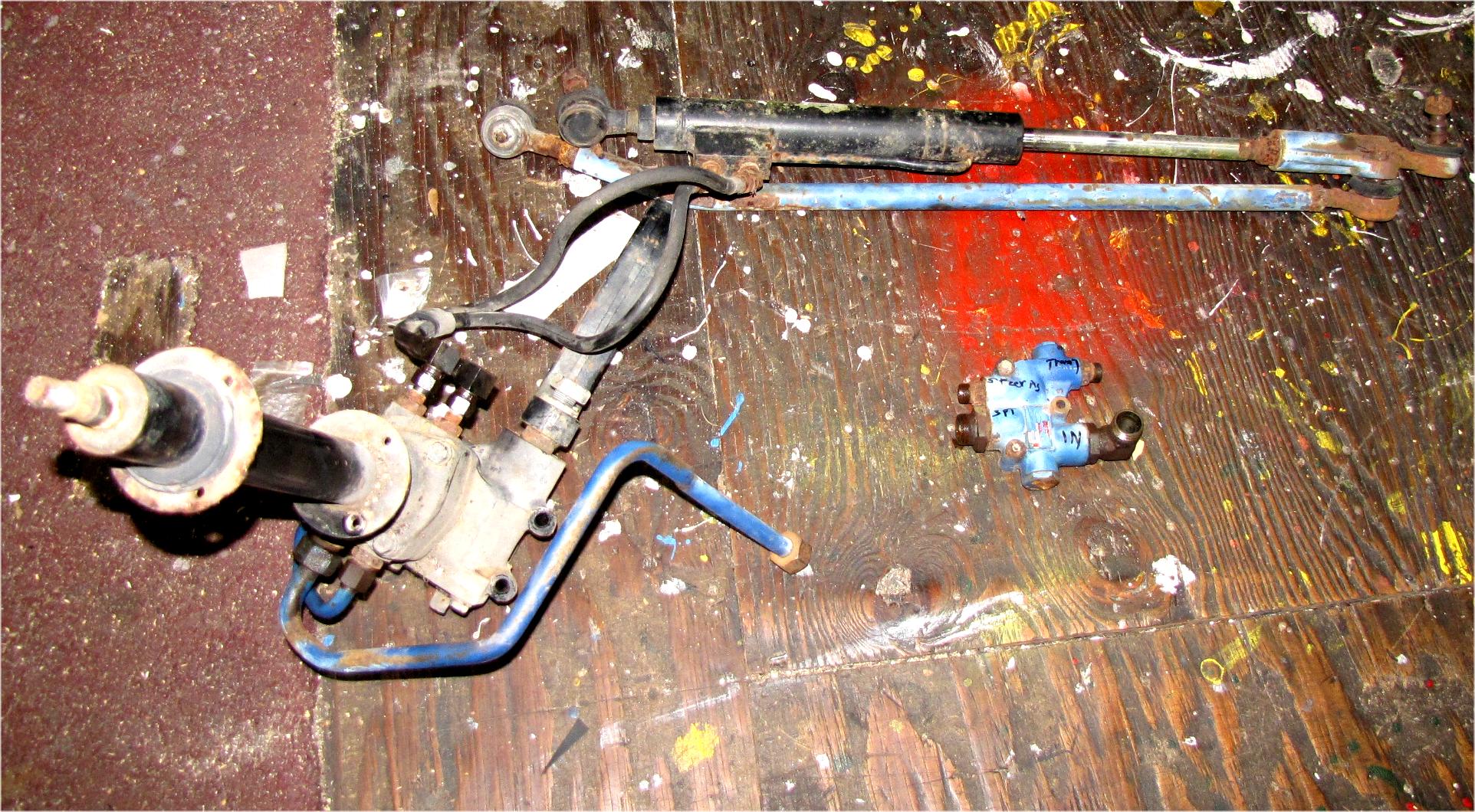 1978 - 1982 Mitsubishi mt750 Diesel Complete Power Steering System Kit Cylinder Valve Steering Box used tractor part