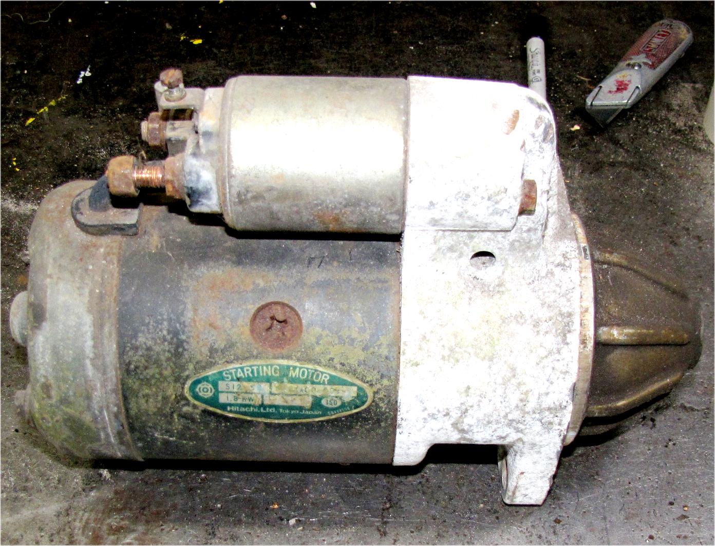 1978 - 1982 Mitsubishi mt750 Diesel Hitachi Starter Motor used tractor part