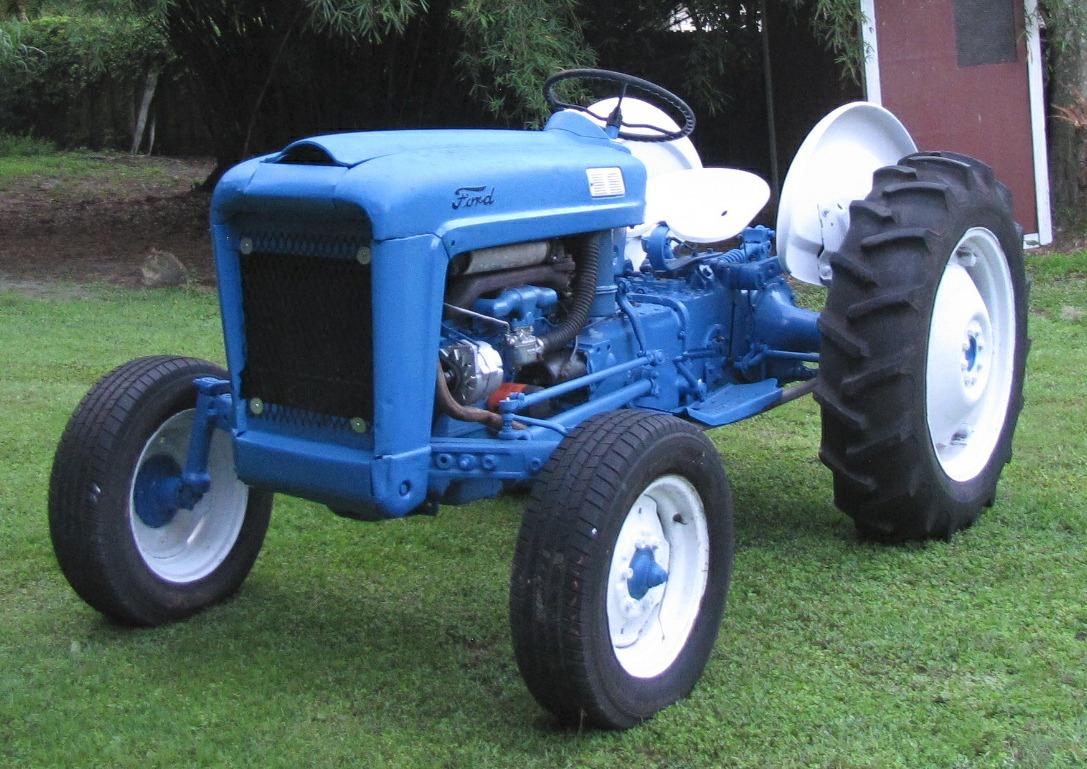 After restoration photo of Ford 2000 gas tractor
