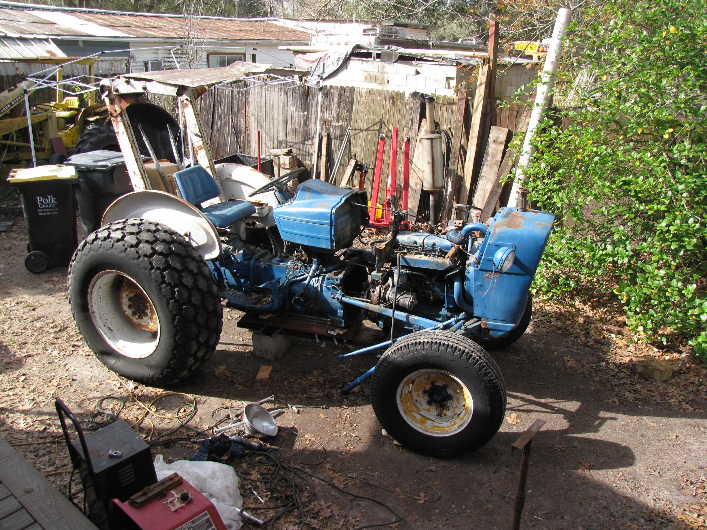 Before restoration photo of Ford 3000 diesel tractor