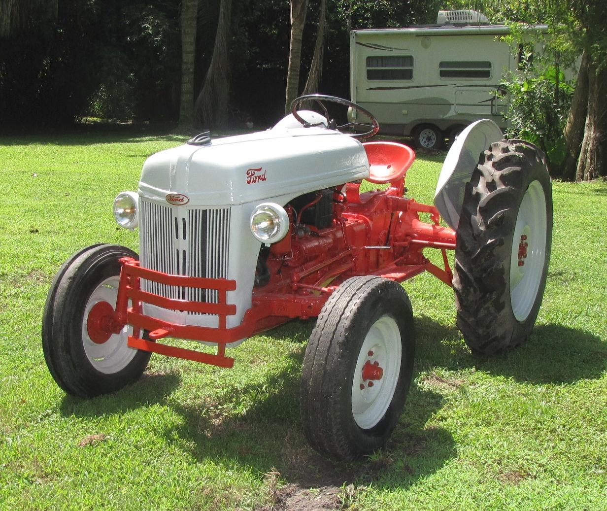 After restoration photo of Ford 8N gas tractor