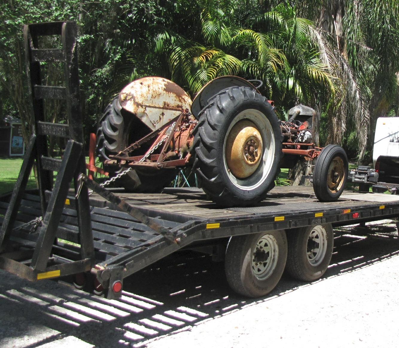 Before restoration photo of Ford 8N gas tractor