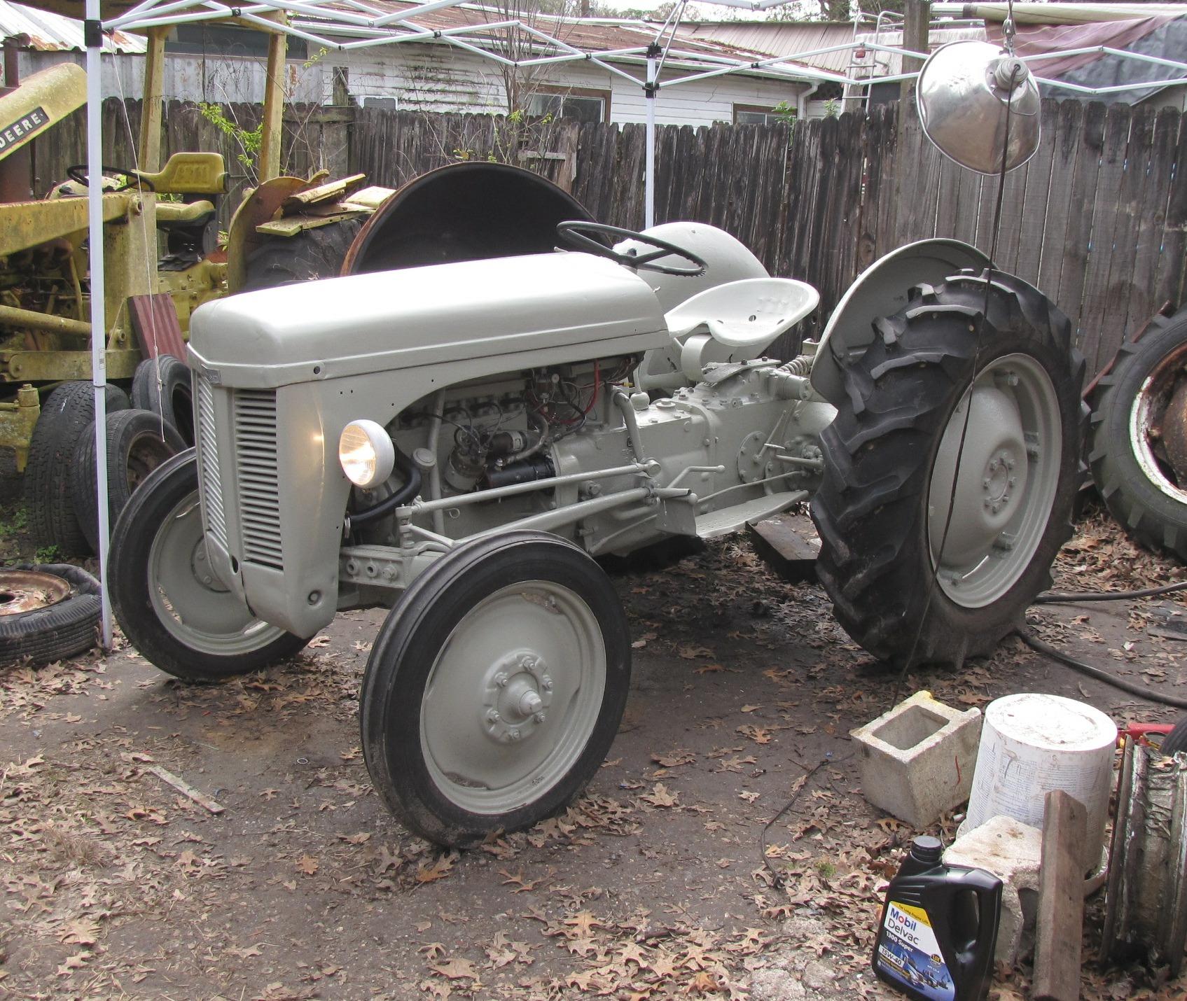 After restoration photo of 1954 Harry Ferguson TO-30 tractor