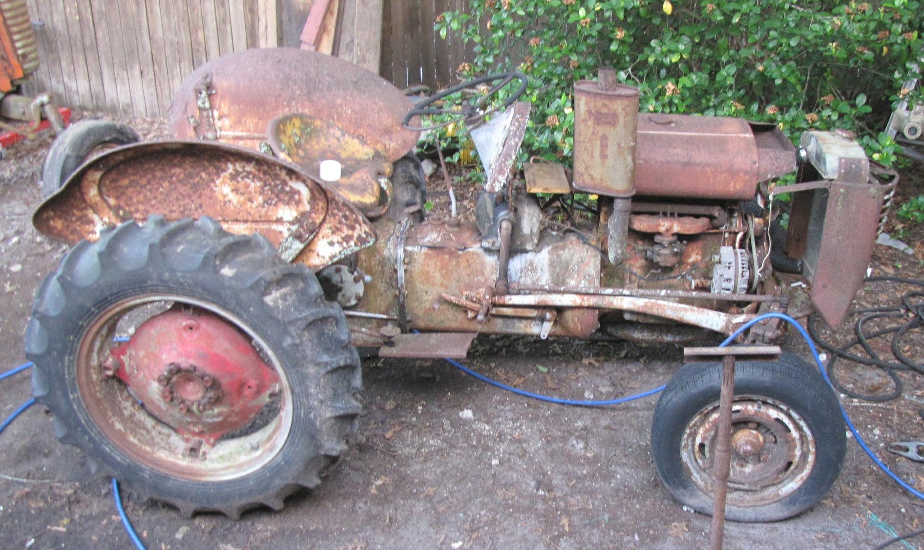 Before restoration photo of 1954 Harry Ferguson TO-30 tractor