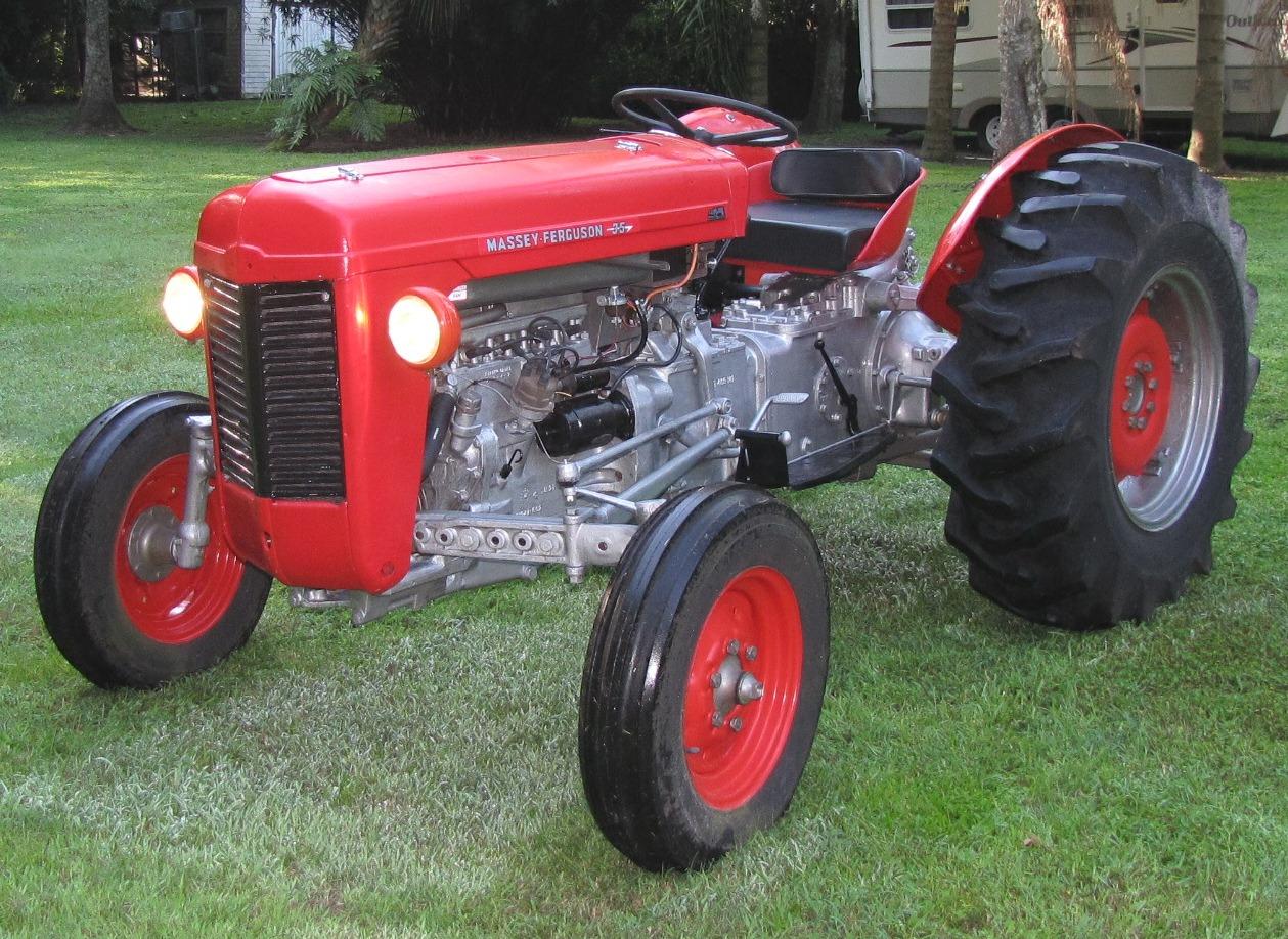 After restoration photo of Massey Ferguson 35 gas tractor