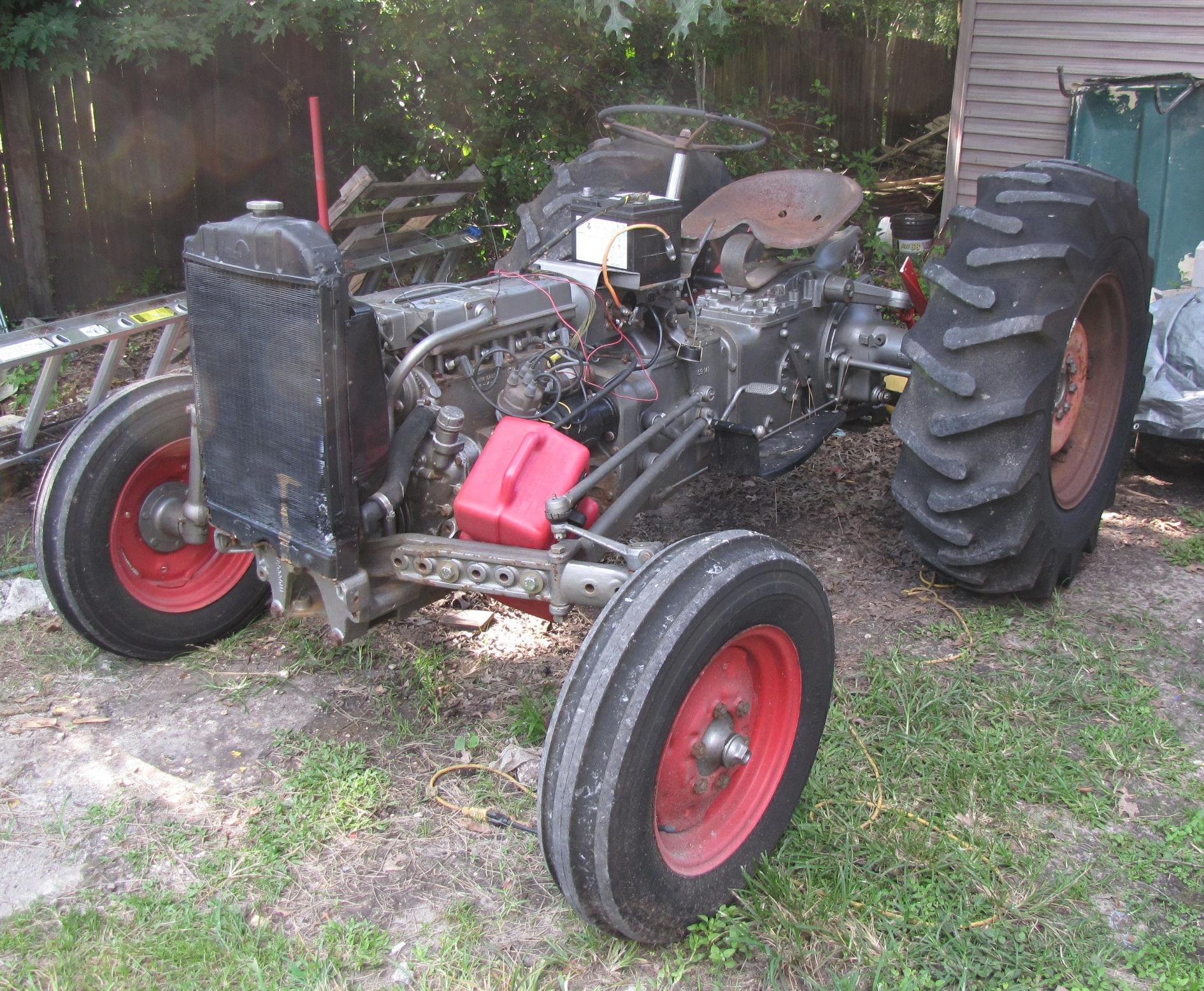 Before restoration photo of Massey Ferguson 35 gas tractor